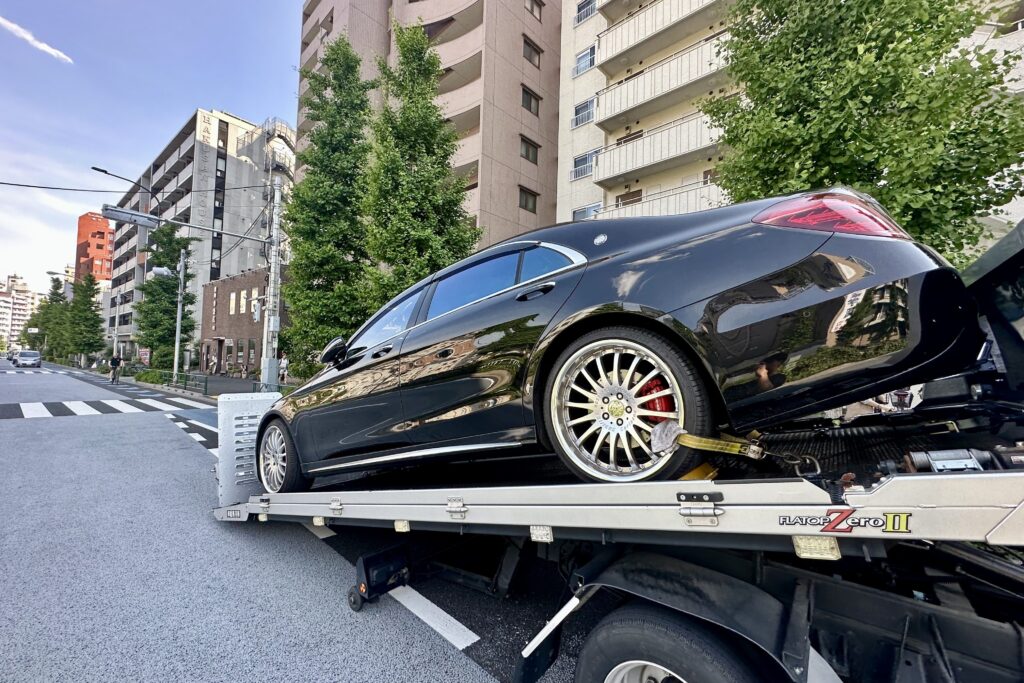 積車上でOBDからバブリングを書き換えるW222 S550