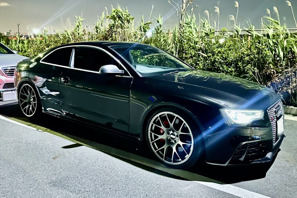 バブリング施工で入庫したアウディRS5（B8）4.2L自然吸気
