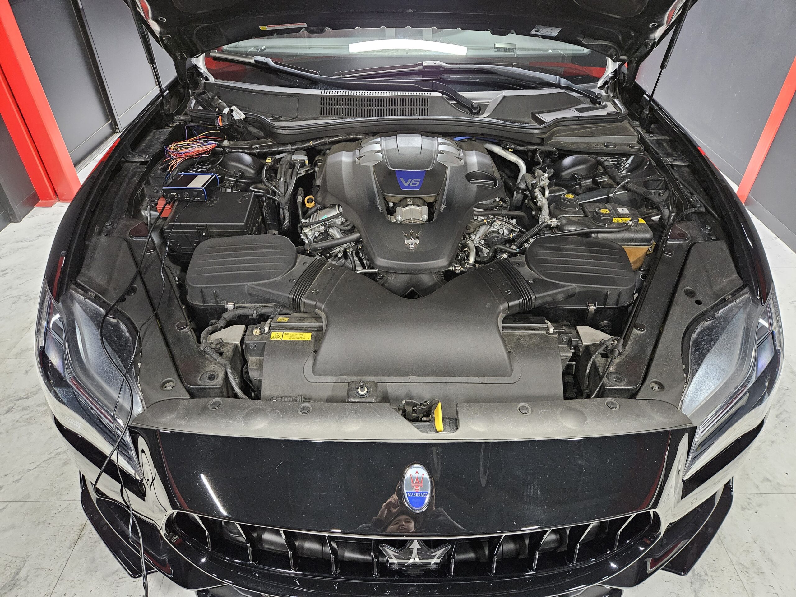 Maserati Quattroporte 70馬力アップ ECUチューニング＆バブリング施工（JMS cars様）