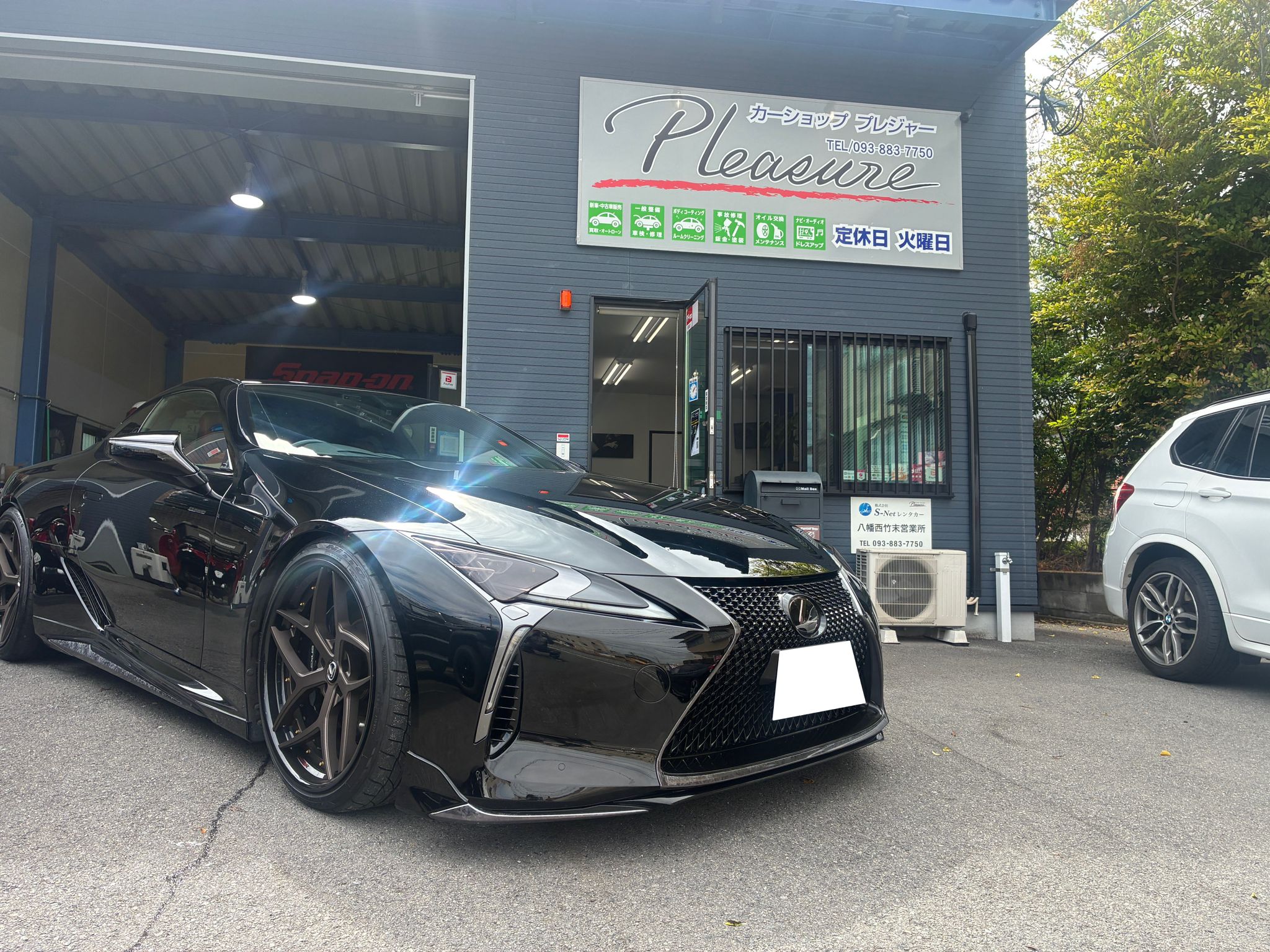北九州 カーショップ プレジャー LC500 ECUチューニング バブリング施工