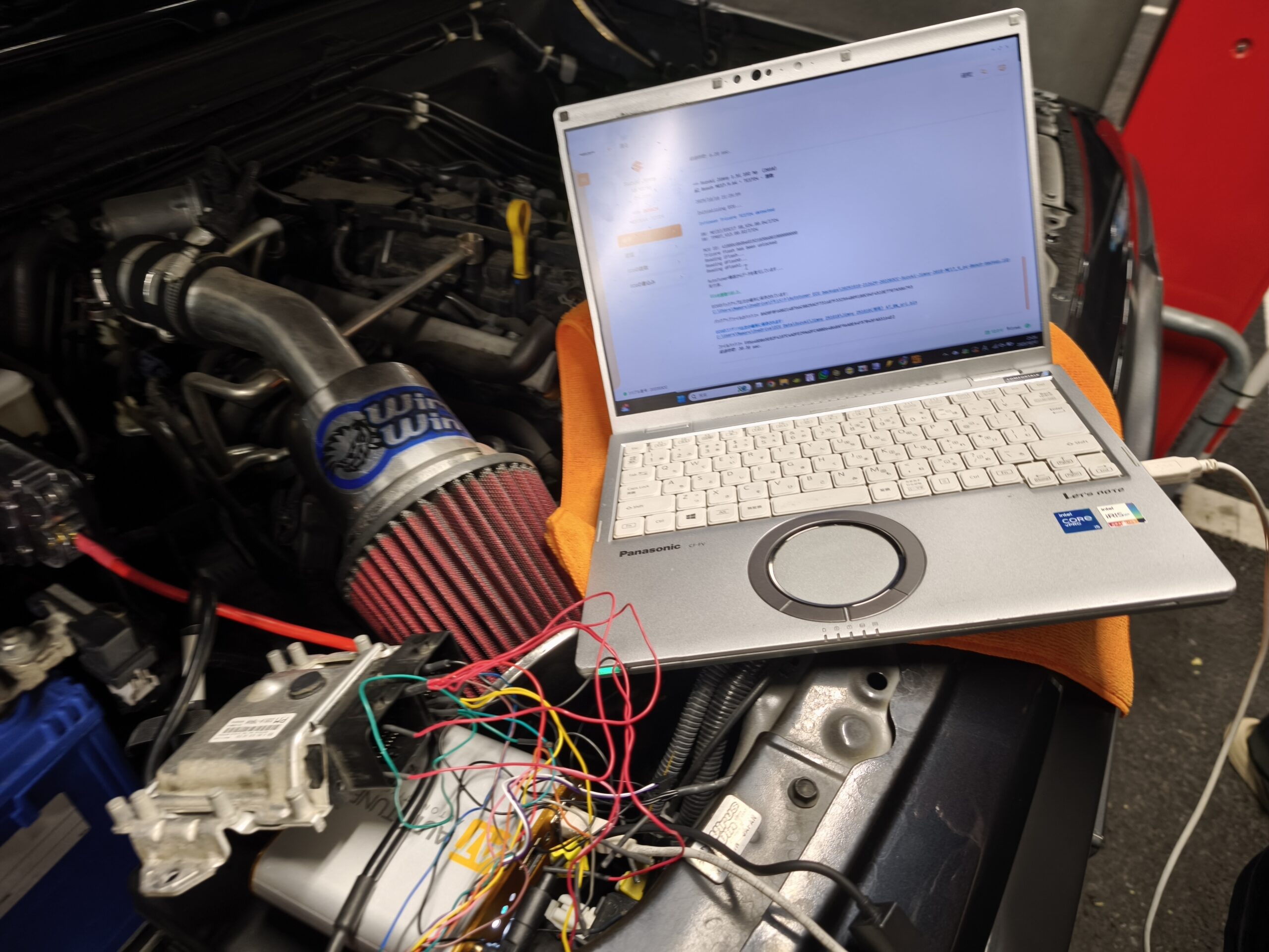 IMG_20251010_212659 – mbFAST Tuning 新潟 On'sでのジムニー ECUチューニング&バブリング施工の様子