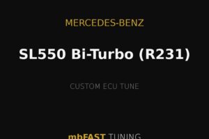 Mercedes-Benz SL550 Bi-Turbo (R231) custom ECU tune by mbFAST Tuning