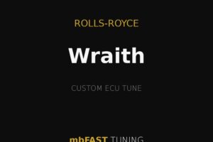 Rolls‑Royce Wraith custom ECU tune by mbFAST Tuning (branding graphic)