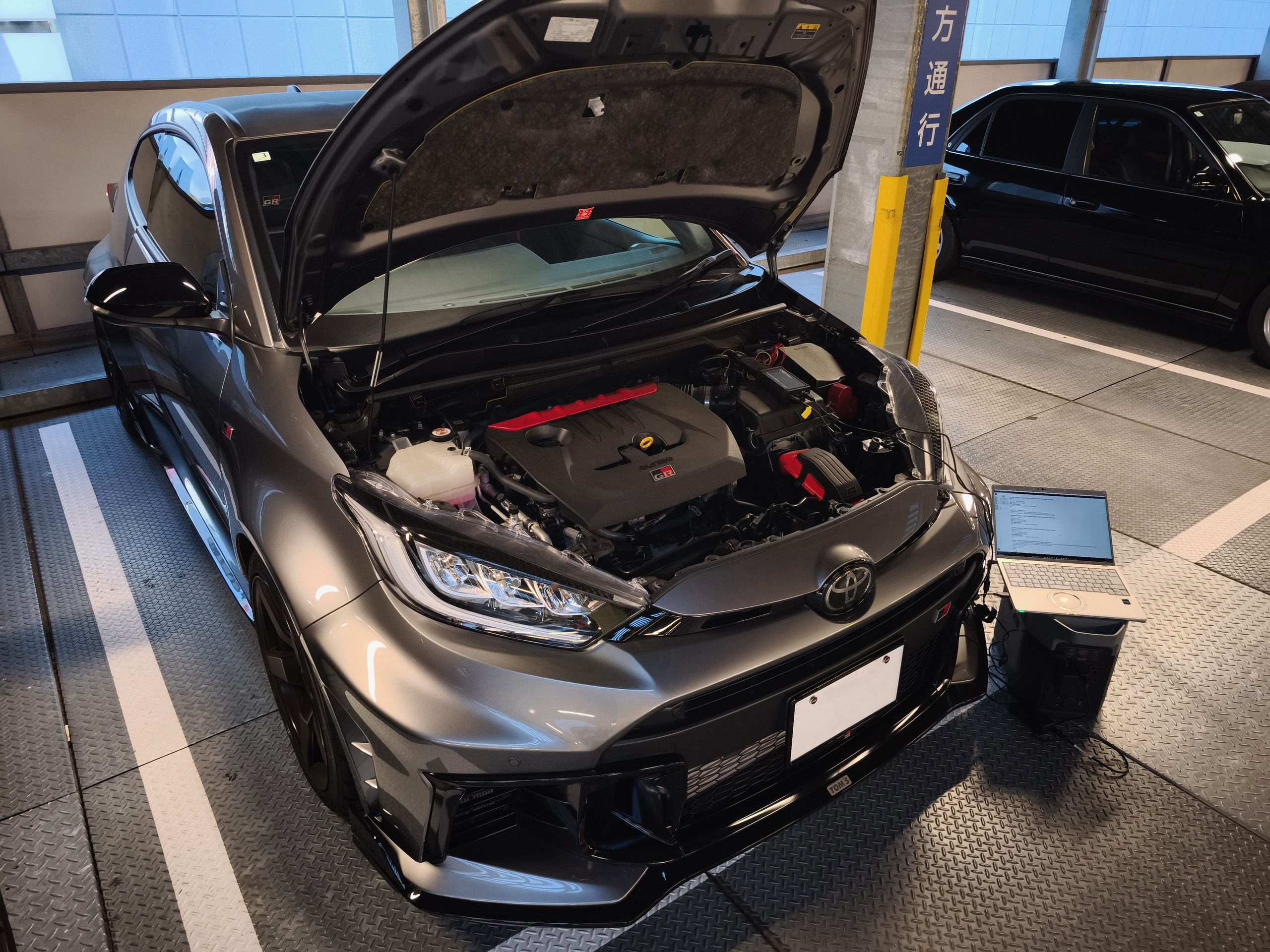 トヨタ GRヤリス 後期 ECUチューニング＋バブリング施工車両