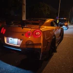 アフターファイヤー施工を行った日産GT-R（R35後期型）のリアビュー