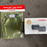 DIXCELのブレーキパッド摩耗センサーとプレミアムブレーキパッドの箱